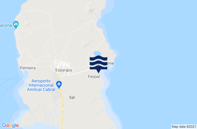 Mappa delle maree di Sal Municipality, Cabo Verde