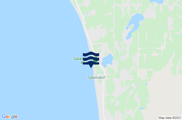 Mappa delle maree di Salamatof Beach, United States