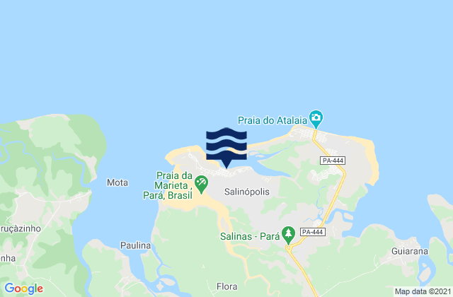 Mappa delle maree di Salinópolis, Brazil