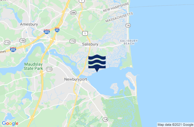 Mappa delle maree di Salisbury, United States