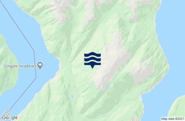 Mappa delle maree di Salmon Cove, United States