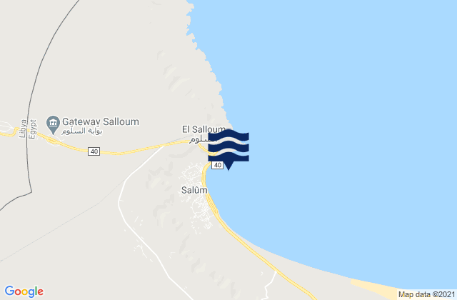 Mappa delle maree di Saloum, Egypt