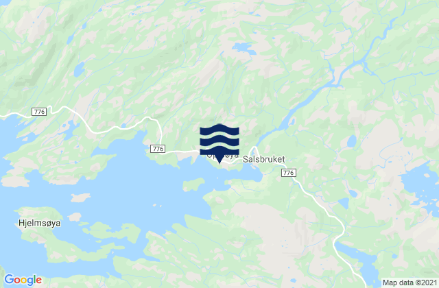 Mappa delle maree di Salsbruket, Norway