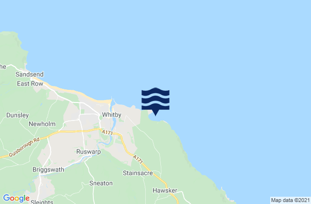 Mappa delle maree di Saltwick Bay, United Kingdom