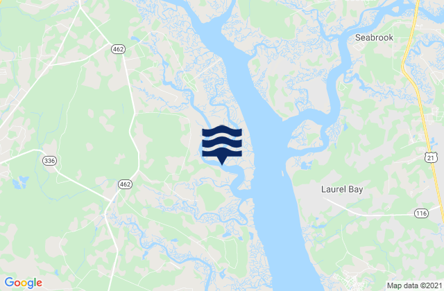 Mappa delle maree di Salvesbarg Landing West Branch Boyds Creek, United States