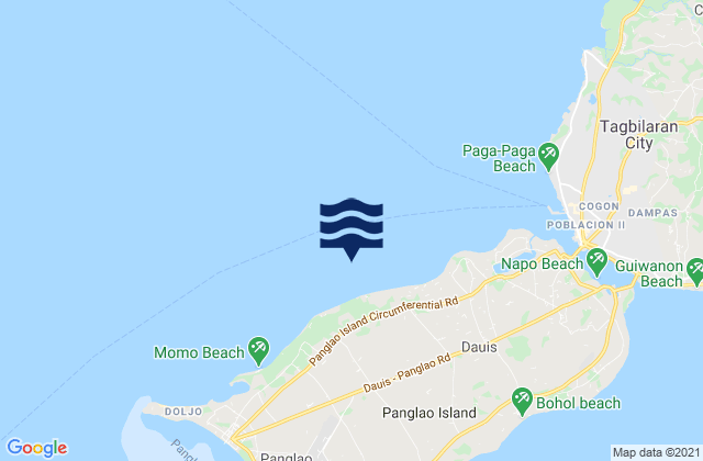 Mappa delle maree di San Agustin, Philippines