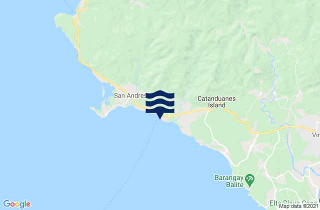 Mappa delle maree di San Andres, Philippines