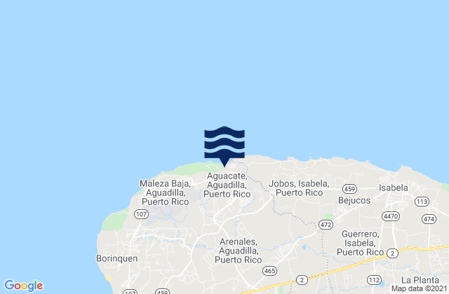 Mappa delle maree di San Antonio, Puerto Rico