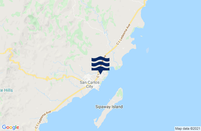 Mappa delle maree di San Carlos City, Philippines
