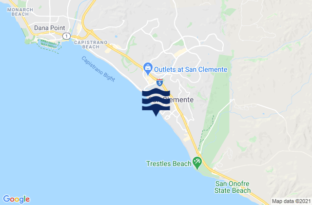 Mappa delle maree di San Clemente Pier, United States