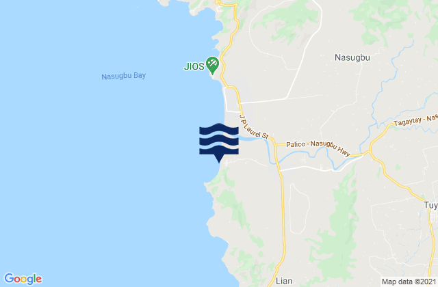 Mappa delle maree di San Diego, Philippines