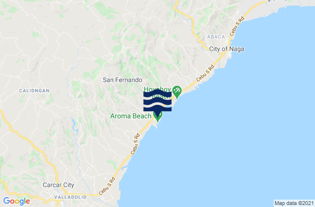 Mappa delle maree di San Fernando, Philippines