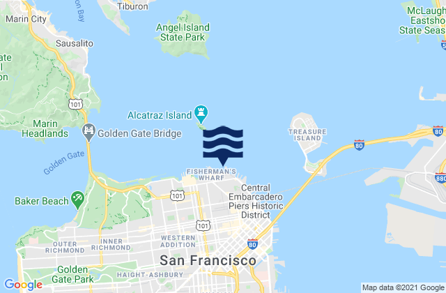 Mappa delle maree di San Francisco (North Point Pier 41), United States