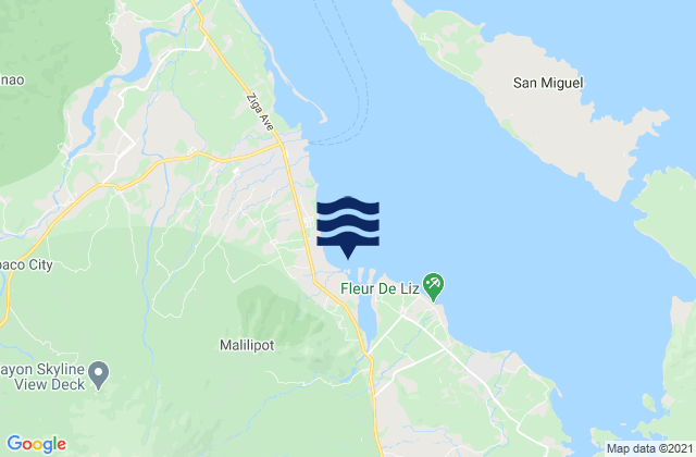 Mappa delle maree di San Francisco, Philippines