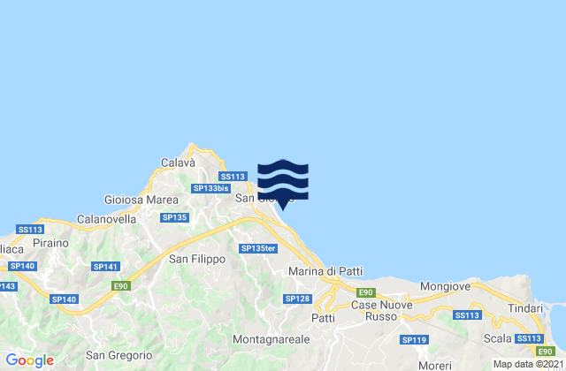 Mappa delle maree di San Giorgio, Italy