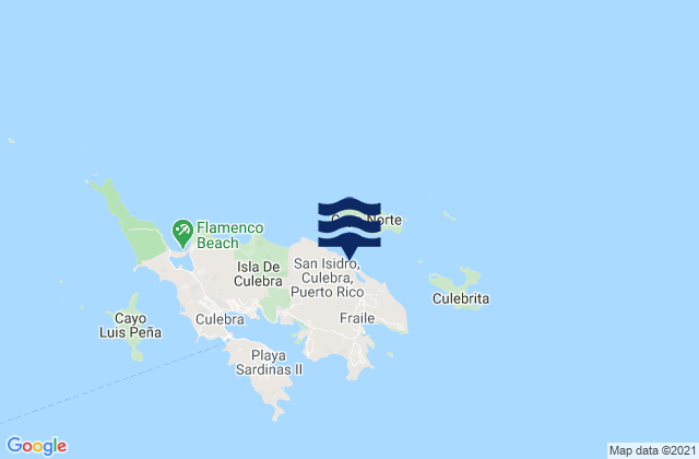 Mappa delle maree di San Isidro Barrio, Puerto Rico