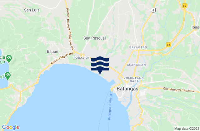 Mappa delle maree di San Jose, Philippines