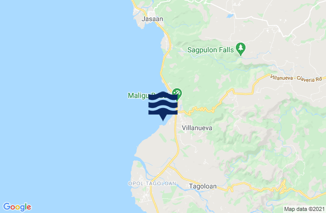 Mappa delle maree di San Martin, Philippines