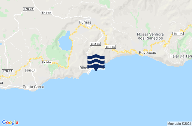 Mappa delle maree di San Miguel - Ribeira Quente, Portugal