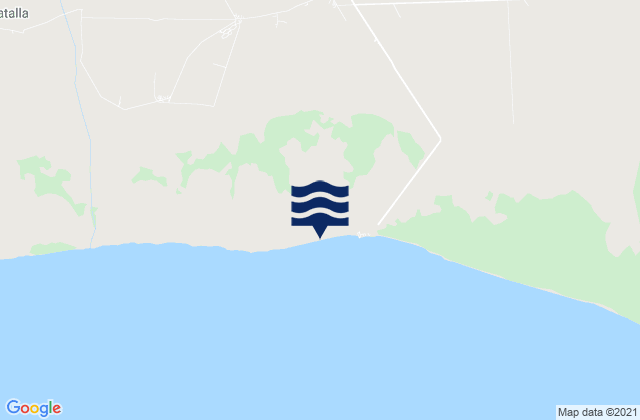 Mappa delle maree di San Nicolás de Bari, Cuba