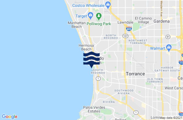 Mappa delle maree di San Pedro, United States