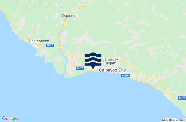 Mappa delle maree di San Policarpio, Philippines