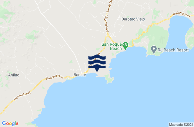 Mappa delle maree di San Salvador, Philippines