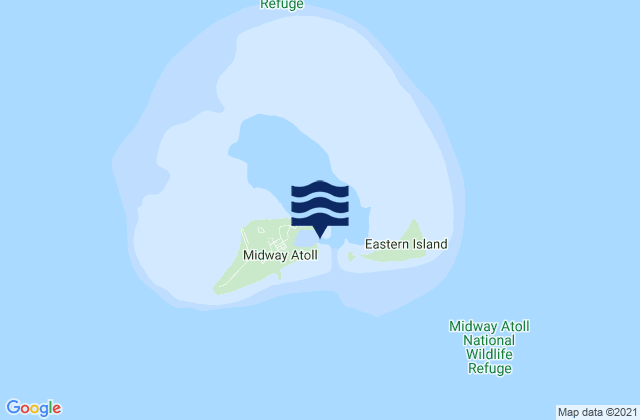Mappa delle maree di Sand Island (Midway Islands), United States