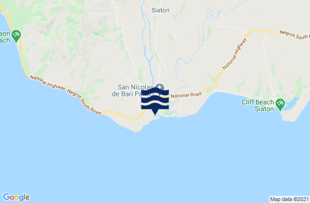 Mappa delle maree di Sandolot, Philippines
