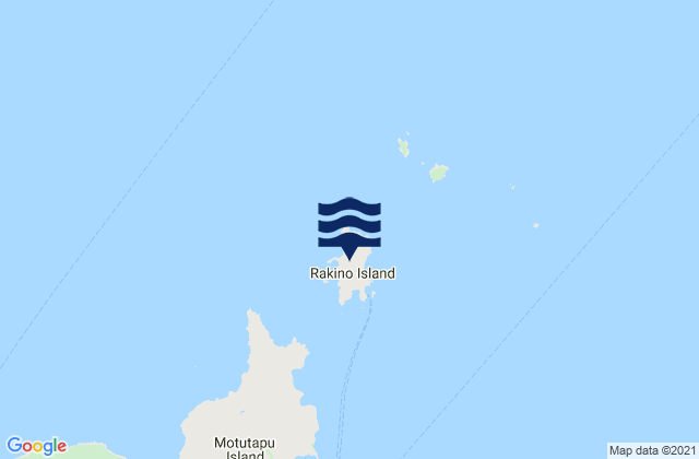 Mappa delle maree di Sandy Bay Island, New Zealand
