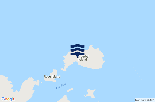 Mappa delle maree di Sandy Bay, New Zealand