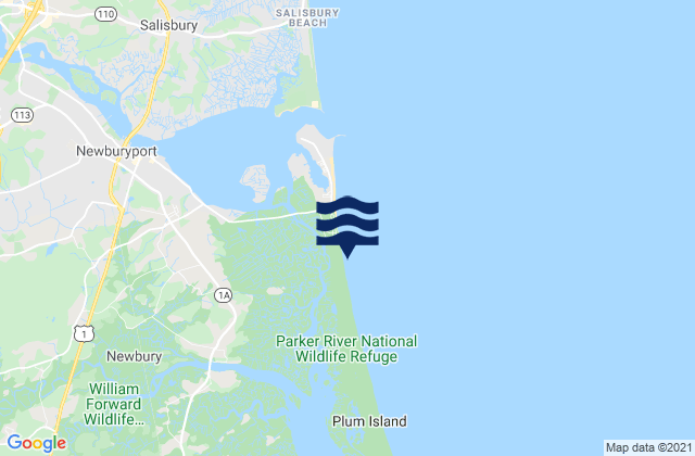 Mappa delle maree di Sandy Beach, United States