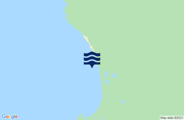 Mappa delle maree di Sandy Cape Beach, Australia