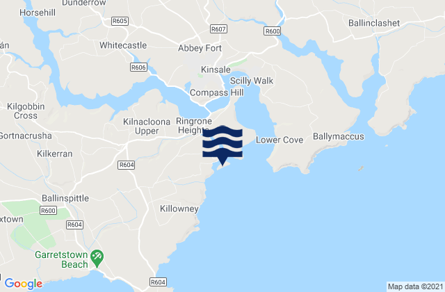 Mappa delle maree di Sandy Cove Island, Ireland