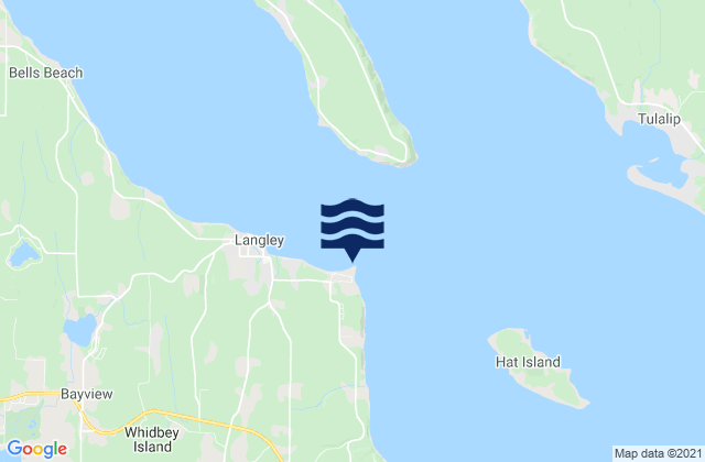 Mappa delle maree di Sandy Point Whidbey Island, United States