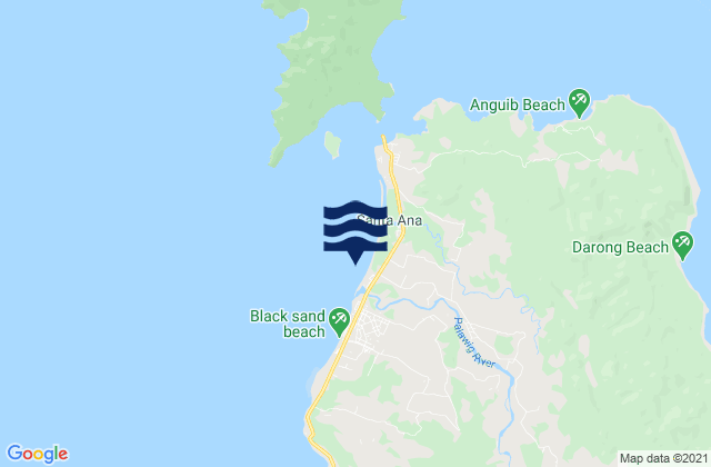 Mappa delle maree di Santa Ana, Philippines