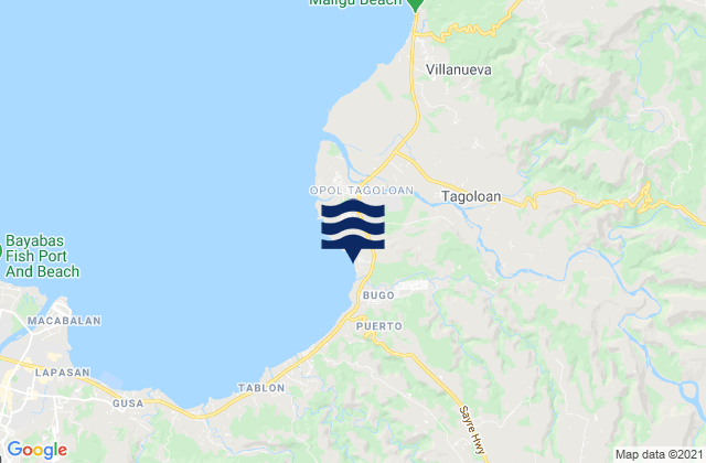 Mappa delle maree di Santa Ana, Philippines