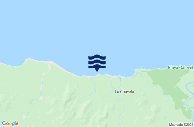 Mappa delle maree di Santa Catalina, Panama