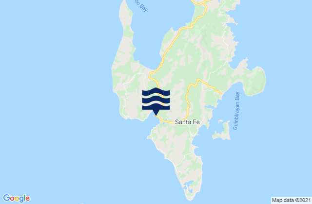 Mappa delle maree di Santa Fe, Philippines