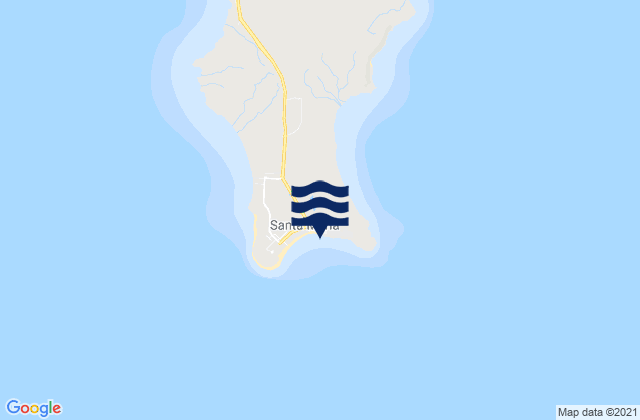 Mappa delle maree di Santa Maria, Cabo Verde