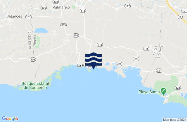 Mappa delle maree di Santa Rosa Barrio, Puerto Rico