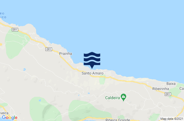 Mappa delle maree di Santo Amaro, Portugal