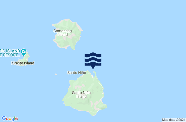 Mappa delle maree di Santo Niño Harbor, Philippines