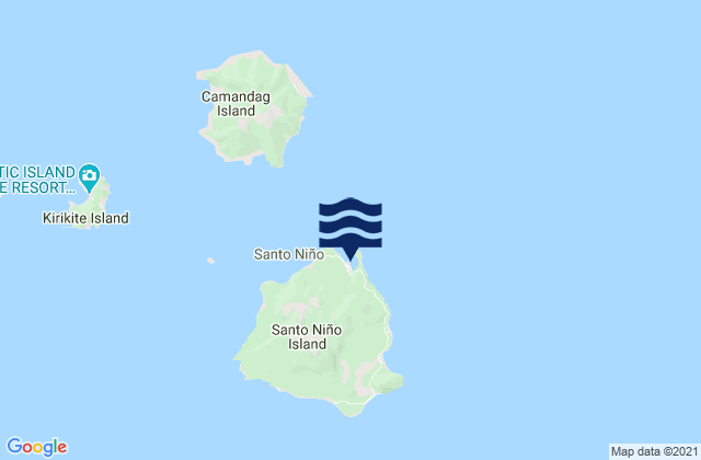 Mappa delle maree di Santo Niño, Philippines