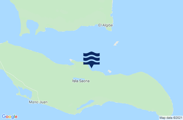Mappa delle maree di Saona Isla, Dominican Republic