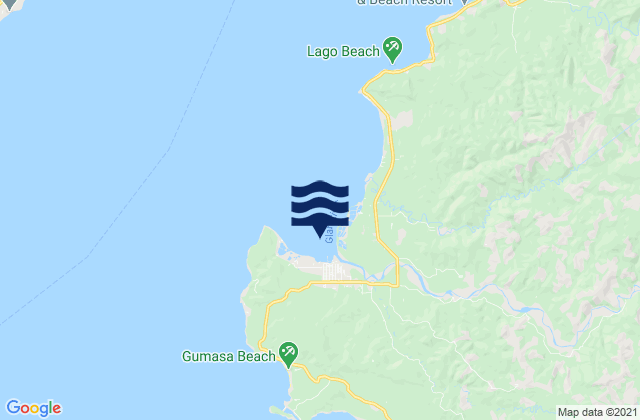 Mappa delle maree di Sarangani Bay, Philippines