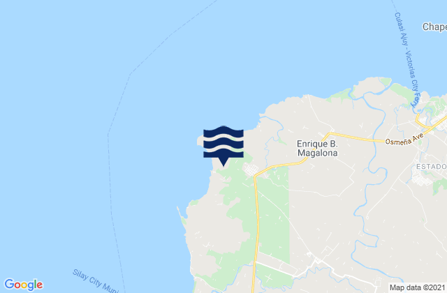 Mappa delle maree di Saravia, Philippines