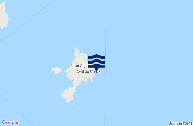 Mappa delle maree di Sark Port, Guernsey