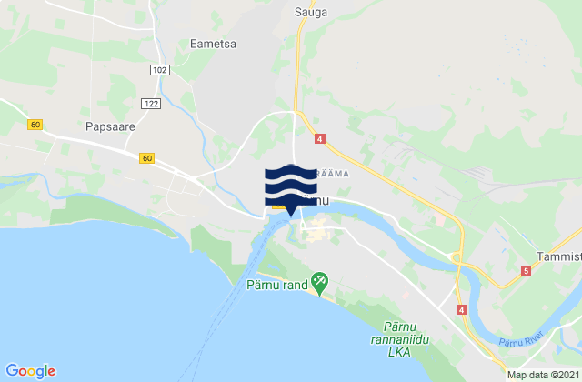 Mappa delle maree di Sauga, Estonia