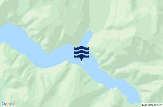 Mappa delle maree di Sawyer Island Tracy Arm Holkham Bay, United States